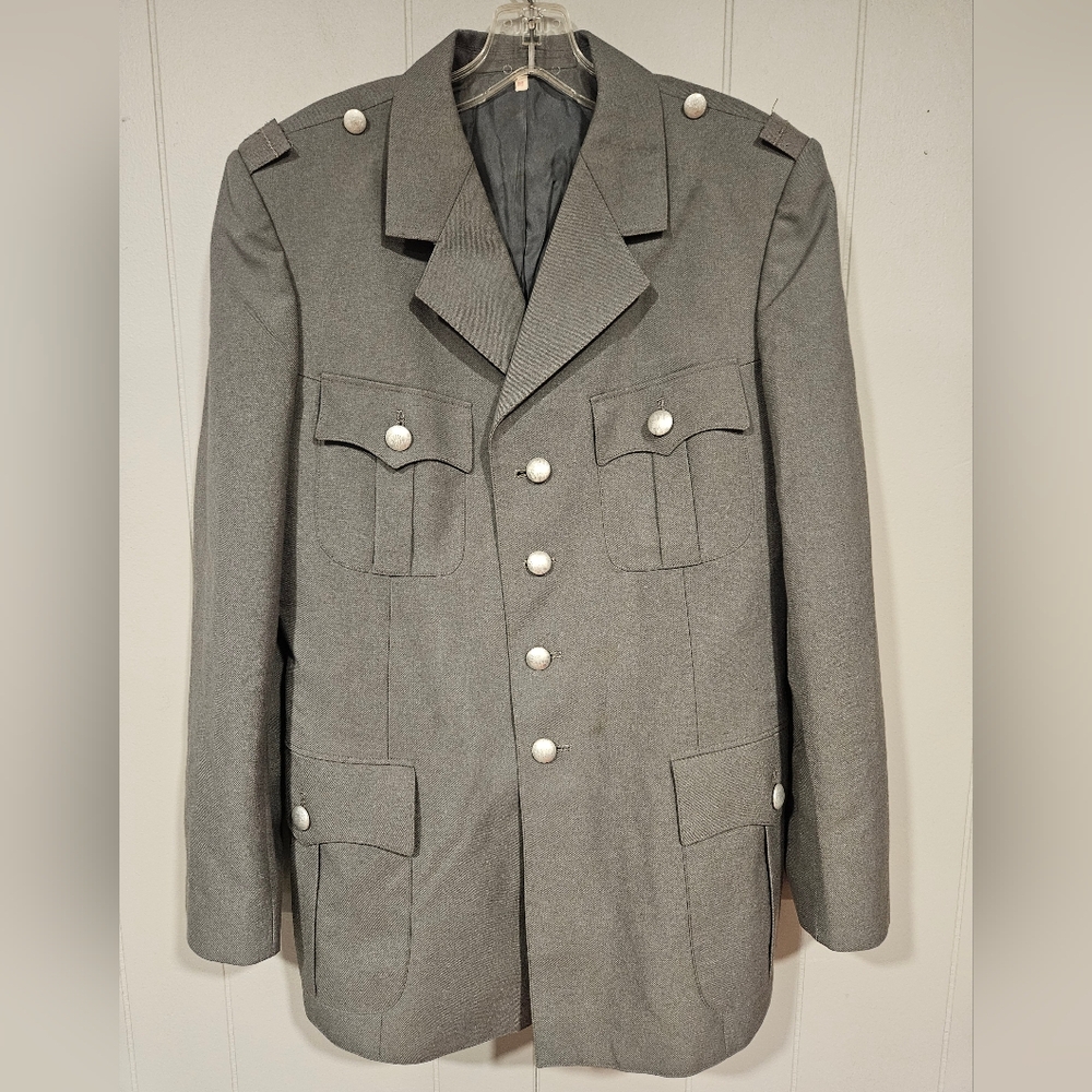 Genuine Uniform Jacket German Army Bundeswehr Dienstjacke Dress Wool Grey 174/96